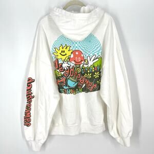Daydreamer Flyer Oversized Mushroom Hoodie Sweatershirt Size Medium